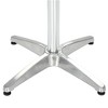 vidaXL Patio Table Silver 31.5"x31.5"x27.6" Aluminum - 3 of 4