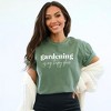 Simply Sage Market Women's Gardening Is My Happy Place Short Sleeve Garment Dyed Tee - 2 of 4