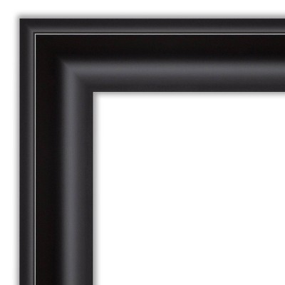 Grand Black Rectangular Wall-Mounted Bathroom Vanity Mirror