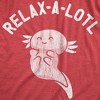 Mens Relax A Lotl T Shirt Funny Cute Lazy Cozy Axolotl Joke Tee For Guys - Crazy Dog Men's T Shirt - 2 of 4