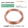 Unique Bargains Soft Pure Copper Jewelry Making Gardening Wire 1 Roll - 3 of 4