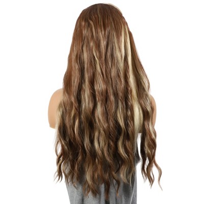 Unique Bargains Christmas Women's Water Ripple Curls Hair Extensions ...