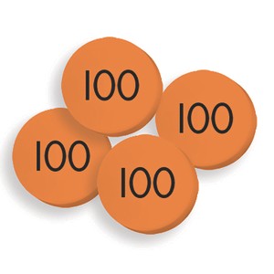 Sensational Math™ 100 Hundreds Place Value Discs Set - 1 of 2