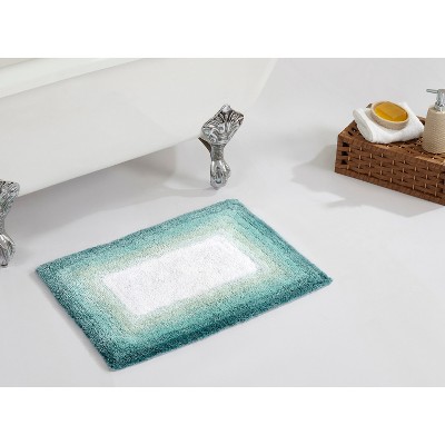 Torrent Collection 100% Soft Cotton Tufted Weave Bath Rug, Ombre Pattern, Highly Absorbent, Machine Washable Bathroom Mat for Multipurpose Use