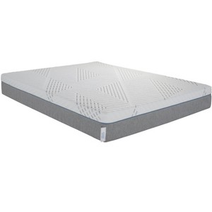 NicBex 10 Inch Medium Cooling Gel Memory Foam Mattress with Removable Cover for a Cool Sleep,Fiberglass Free,White+Gray - 1 of 4