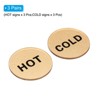Unique Bargains Acrylic Self-Adhesive Decor Kitchen Hot/Cold Water Label - 3 of 4