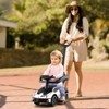 Costway 3-in-1 Licensed Lamborghini Ride on Push Car Stroller Sliding Car w/ Sound White\Green\Pink - 3 of 4