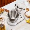 SEVOBAL Stand Mixers Electric Food Mixer with 4.8QT 12 Speeds Dough Hook Whisk Beater for Baking and Cooking, White, 9.45"*15.35"*14.17" - 4 of 4