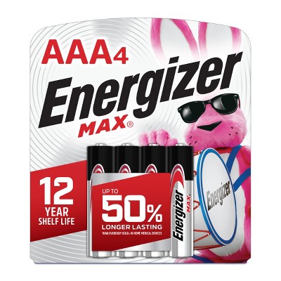 Energizer Max AAA Batteries - 4pk Alkaline Battery