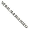 Black Bow Jewelry Men's 15mm Polished Stainless Steel Aztec Link Bracelet, 7.5 Inch - 2 of 4