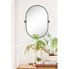 TEHOME Pill Oval Metal Framed Tilting Wall Mounted Bathroom Vanity Mirror - 3 of 4