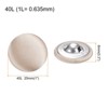 Unique Bargains Blouses Sweater Round Aluminum Cotton Fabric Cloth Covered Buttons 10 Pcs - 2 of 4