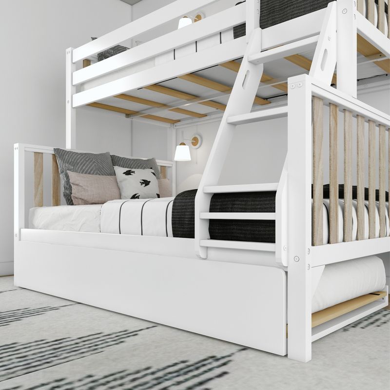Plank+Beam Scandinavian Twin over Full Bunk Bed with Twin-Size Trundle, 4 of 8