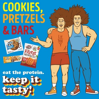 Lenny & Larry's FITZELS Everything Bagel- High Protein Pretzels - Plant Based Protein - 20g Protein - 3oz/8pk