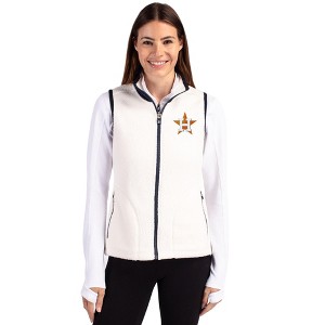 Houston Astros Cutter & Buck Cascade Eco Fleece Womens Vest - 1 of 1