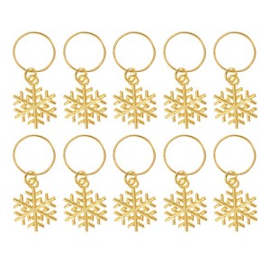 Unique Bargains Wings Hair Ring Pendants 10 Pcs - 1 of 4