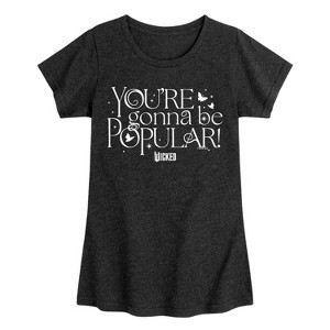 Girls' - Wicked - You're Gonna Be Popular Fitted Short Sleeve Graphic T-Shirt - 1 of 4