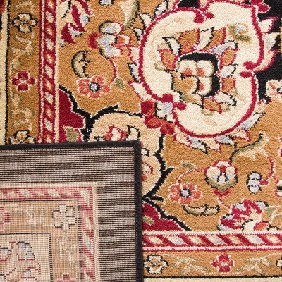 Black and Ivory Floral Tufted 4' x 6' Synthetic Area Rug