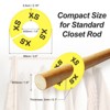 Unique Bargains Hanging Clothes Round Pre-printed Clothing Rack Dividers 40 Pcs - 2 of 3