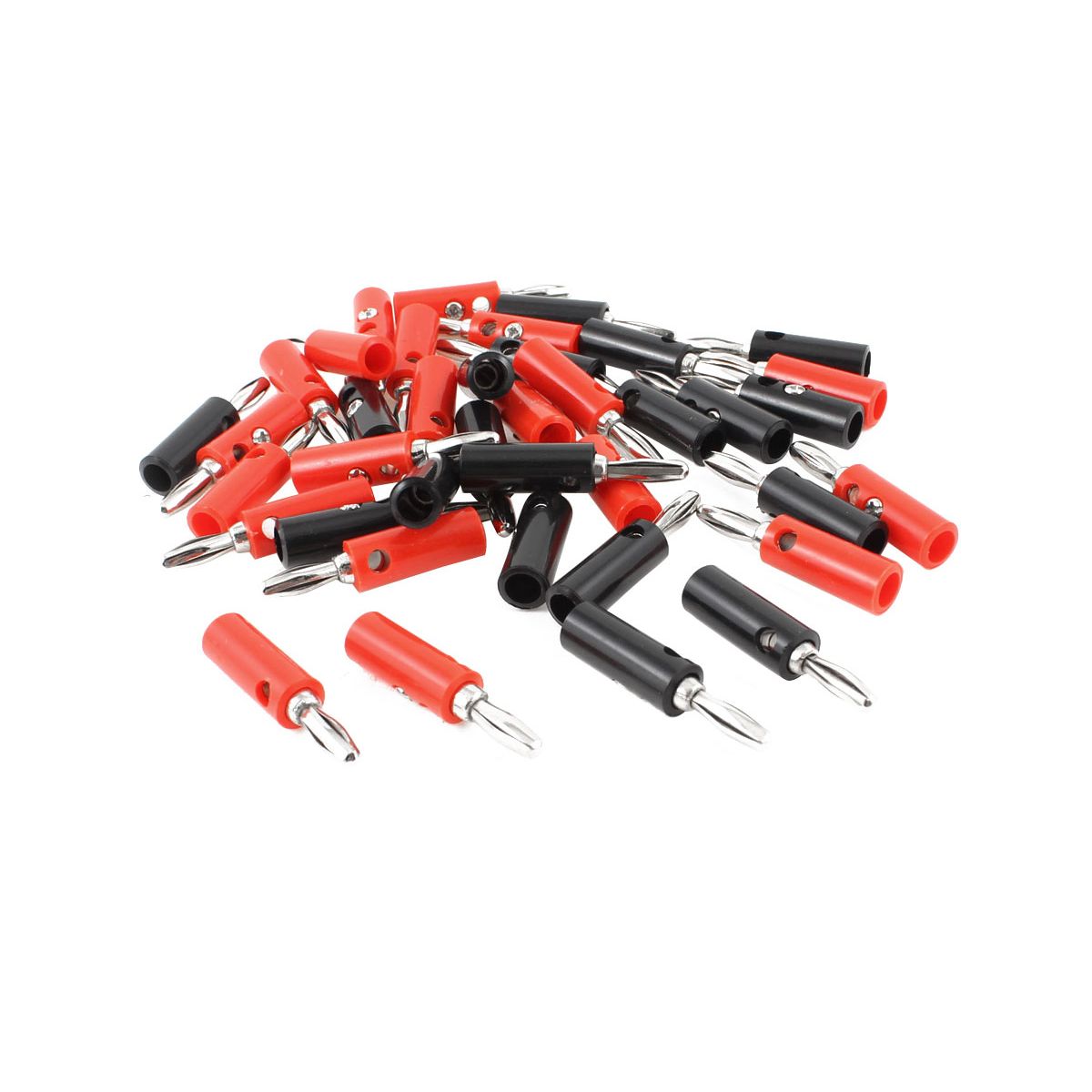 Unique Bargains Metal Plastic Audio Banana Speaker Jack Connector 20 Pcs - thumbnail 5