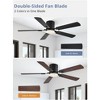 Arceso 52" Modern Ceiling Fan with Light and Remote Control, Flush Mount DC Motor and 6 Speed for Indoor - 3 of 4