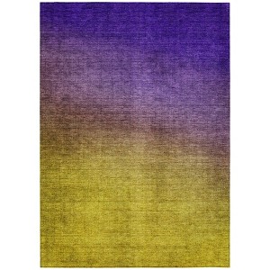 Purple Gold And Blue Ombre Washable Indoor Outdoor Area Rug - 1 of 4