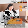 Inhand Wearable Heated Throw Blanket Shawl - 50"x60" Flannel Electric Robe Blanket Hoodie for Winter 5-Position Timer 10 Heating Levels - 3 of 4