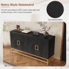 TIRAMISUBEST Sideboard Buffet Cabinet with Storage, Accent Storage Cabinet with Adjustable Shelves, Rectangular Metal Handles and Legs for Kitchen - 4 of 4
