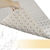 Unique Bargains Nonslip Bathtub Mat 34.65"x23.23" Khaki 1 Pc - 2 of 4