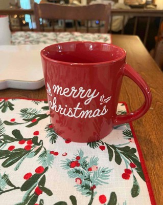 16oz Christmas Stoneware Mama Claus Mug Red - Wondershop™ : Target