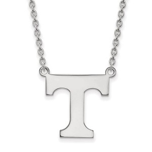 Black Bow Jewelry 10k White Gold Tennessee Volunteers NCAA Necklace 18 Inch - 1 of 4