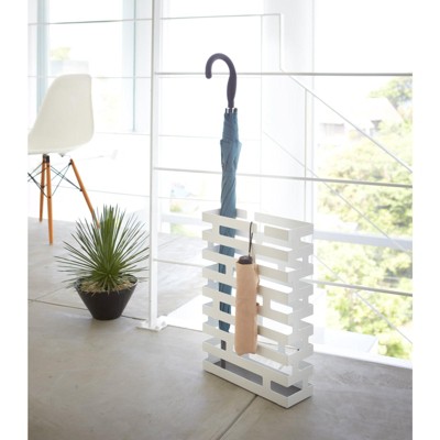 White Steel Minimalist Brick Umbrella Stand