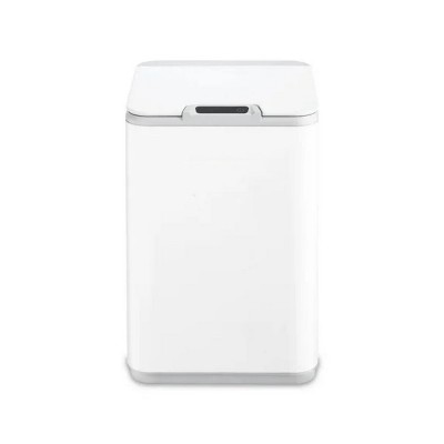 LunaLulinlk Touch-Free Trash Can, 2.6 Gal, Adult, Solid Print, Soft Close, Bathroom, Plastic, 1 Count