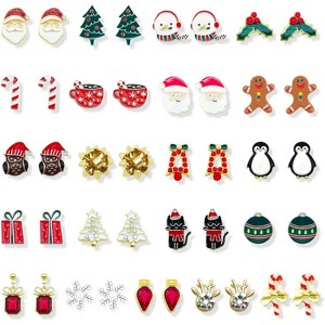 Gingerbread Christmas Earrings: Festive Dangle Jewelry for Women. - 1 of 4