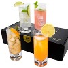 LEMONSODA Premium Crystal Bubble Base Highball Collins Glasses - Set of 4 - 12OZ - 4 of 4