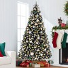 Best Choice Products Artificial Frosted Christmas Tree, 9ft Premium Pre-Lit Spruce Design, Dense Branches  Black Spruce - 4 of 4