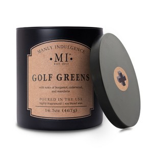 2-Wick 16.5oz Jar Candle Classic Plus Golf Greens - Manly Indulgence - 1 of 4