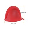 Unique Bargains Silicone Pot Holders Pinch Grips Oven Mitts Mini Oven Mitts 2 Pcs - 2 of 4