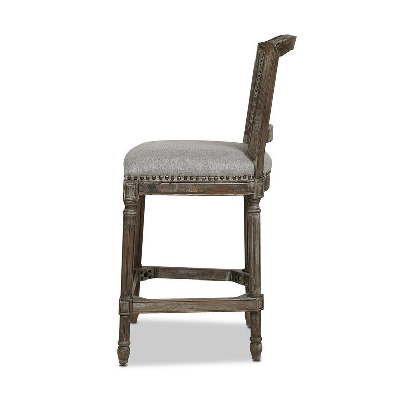 Jennifer Taylor Home Triomphe Rattan Wicker High Back Armless Counter Bar Stool, 3 of 7