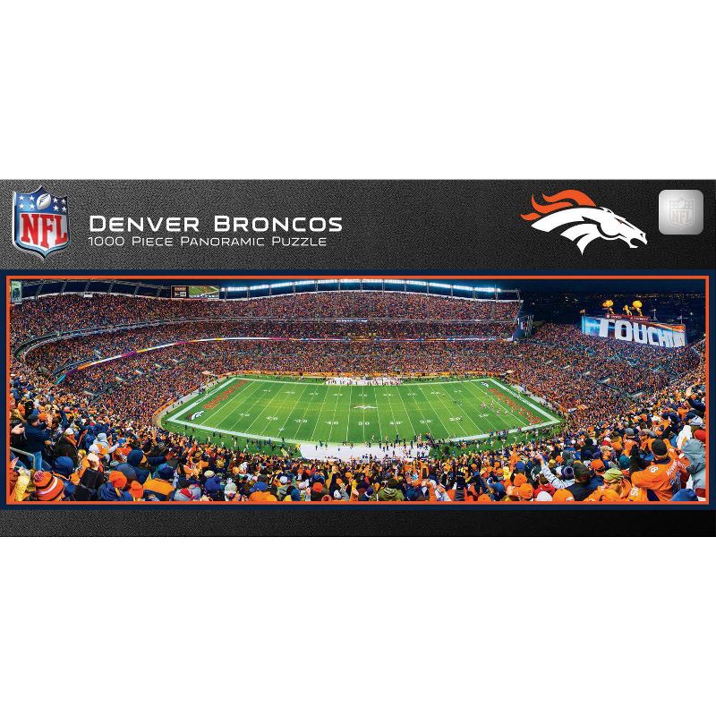 NFL Denver Broncos 1000pc Pano Puzzle Game, 3 of 5