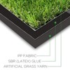 Petgrow Artificial Turf Synthetic Grass 4x6FT, Fake Faux Grass Rug 0.8" Pile Height Fake Lawn Indoor Outdoor Realistic Turf with Drainage Holes - 3 of 4