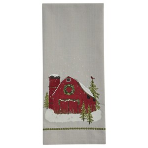 Park Designs Barn Christmas Dishtowel Set of 2 - 1 of 3