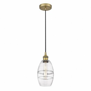 Vaz - 1 Light Cord Hung Mini Pendant In Industrial Style-8.13 Inches Tall and 5.88 Inches Wide - 1 of 1