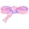 INSPIRE CHIC Leopard Multicolor Tie Dye Gradient Flat Shoelaces Sports Sneakers 2 Pairs - 2 of 4