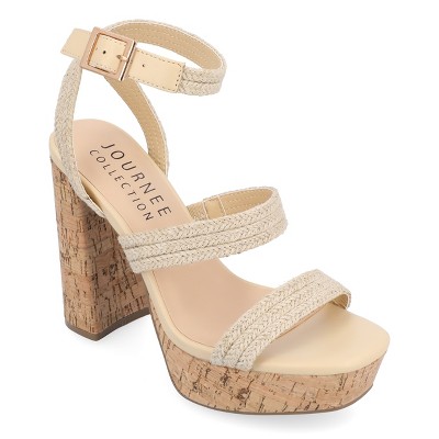 Journee Collection Womens Sienne High Heel Platform Sandals