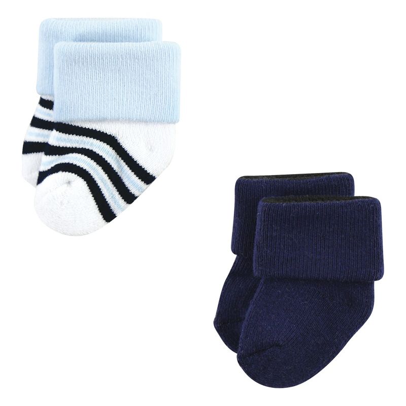 Little Treasure Infant Boy Newborn Socks, Genius, 3 of 9