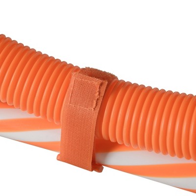 Adjustable Orange and White Dog Agility Training Set