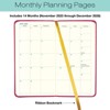 2026 Textured Cover Weekly Monthly Pocket Planner, 6.75"x3.4": 14 Months (Nov 2025-Dec 2026) / 2026 Calendar / 2026  Organizer (Pink) - 4 of 4