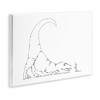 Stupell Industries Dinosaur T-Rex and Boy Line Drawing Minimal Wall Plaque Art - 2 of 4