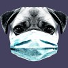 Women's Design By Humans Masked Pug By clingcling Racerback Tank Top - 2 of 3